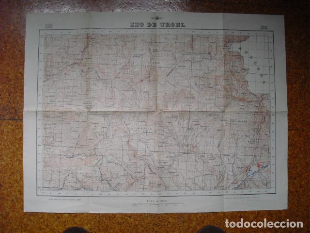 Military Antiques: GUERRA CIVIL MAPA DE SEO DE URGEL AVIACION DEL EJ&Eacute;RCITO NACIONAL 1:50000