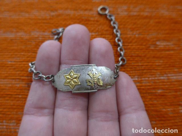 Militaria: Antiguo brazalete o pulsera de alferez de la Legion, original. Guerra civil.
