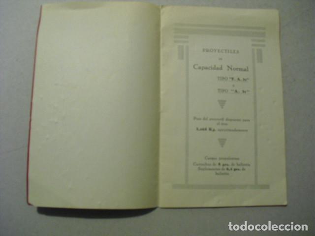 Military Antiques: 1938 TABLAS DE TIRO DEL MATERIAL BRANDT DE 81 MM, TUBO LARGO