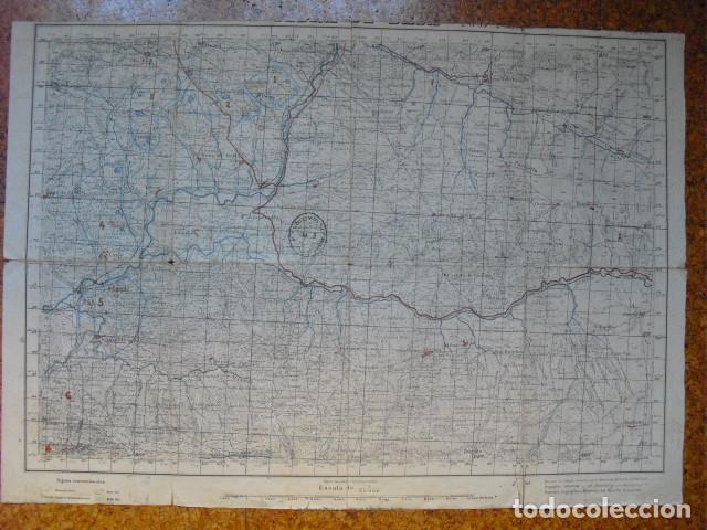 Military Antiques: GUERRA CIVIL MAPA DE YEBRA DE BASA EJ&Eacute;RCITO NACIONAL 1:50000