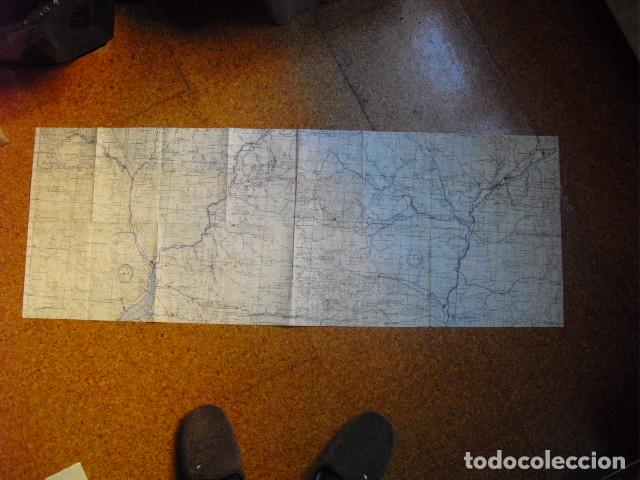 Military Antiques: GUERRA CIVIL MONTAJE DE 4 PARTES DE MAPAS ( SORT, SEO DE URGEL, TREMP Y ORGA&Ntilde;A) EJ. NACIONAL 1:50000