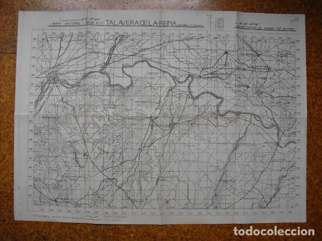 Militaria: GUERRA CIVIL MAPA DE TALAVERA DE LA REINA EJ&Eacute;RCITO NACIONAL 1:50000