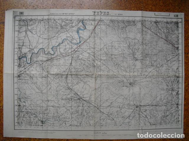 Militaria: GUERRA CIVIL MAPA DE YEPES EJ&Eacute;RCITO NACIONAL 1:50000