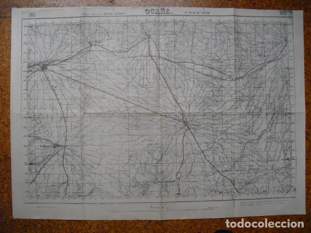 Militaria: GUERRA CIVIL MAPA DE OCA&Ntilde;A EJ&Eacute;RCITO NACIONAL 1:50000