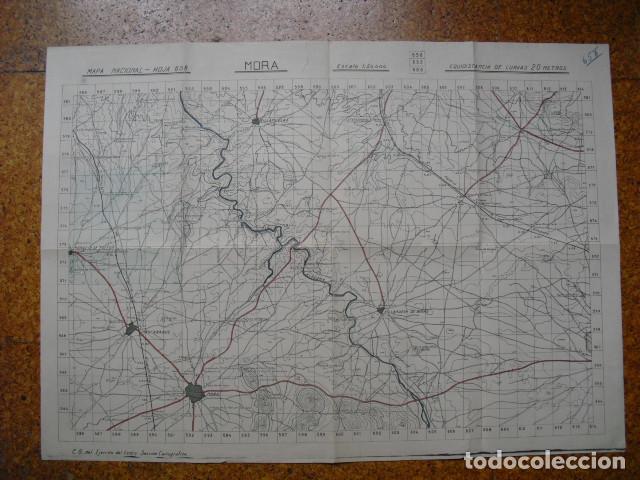 Militaria: GUERRA CIVIL MAPA DE MORA EJ&Eacute;RCITO NACIONAL 1:50000