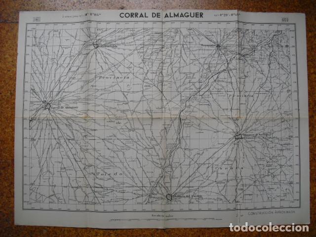 Militaria: GUERRA CIVIL MAPA DE CORRAL DE ALMAGUER EJ&Eacute;RCITO NACIONAL 1:50000