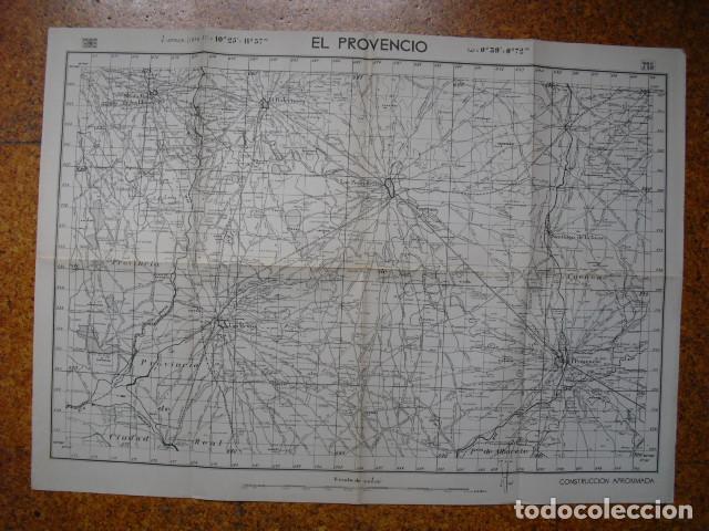 Militaria: GUERRA CIVIL MAPA DE EL PROVENCIO EJ&Eacute;RCITO NACIONAL 1:50000