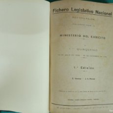 Militaria: TOMO FICHERO LEGISLATIVO NACIONAL. CONTIENE 3 LIBROS GUERRA CIVIL: MINIST. EJÉRCITO/MARINA/AIRE 1936