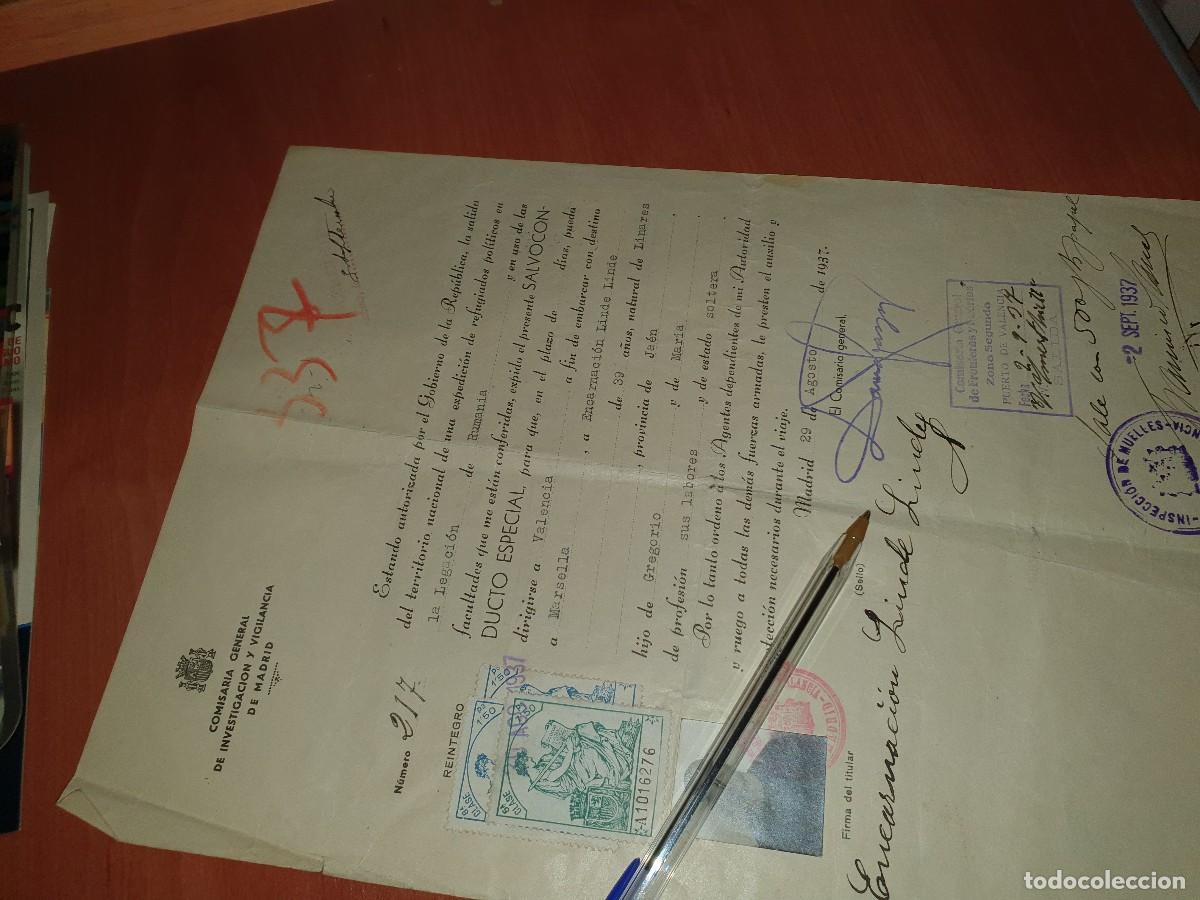 Militaria: Guerra civil, refugiados pol&iacute;ticos, gobierno de la rep&uacute;blica, 1937