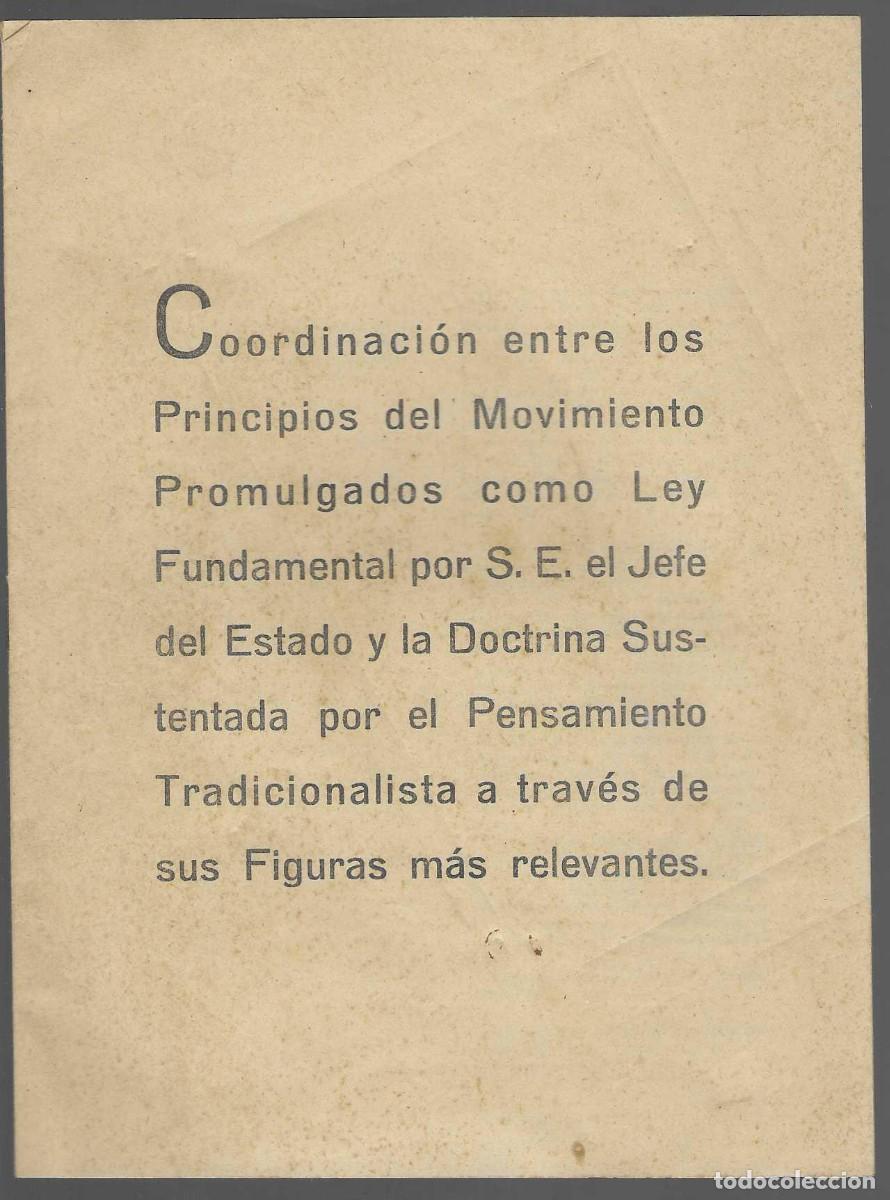 Militaria: LIBRITO.- FALANGE .-COORDINACION ENTRE LOS PRINCIPIOS DEL MOVIMIENTO- 14 PAGINAS. VER FOTOS