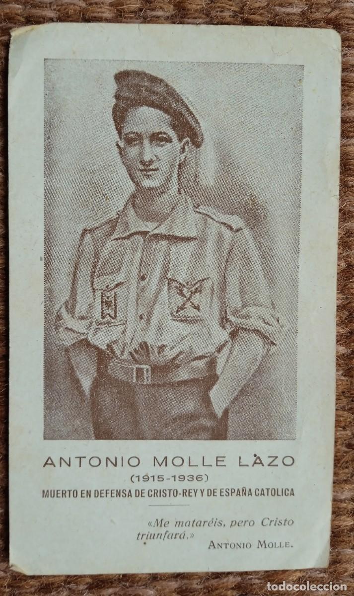 Militaria: REQUETE ANTONIO MOLLE LAZO - MUERTO EN DEFENSA DE CRISTO REY 1936