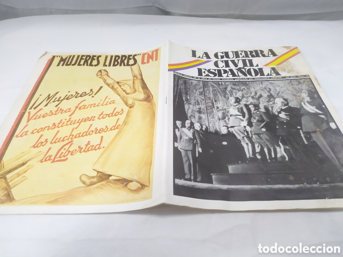 Militaria: La guerra civil espa&ntilde;ola, n&uacute;mero 38. Hugh Thomas, Ediciones Urbion, 1980