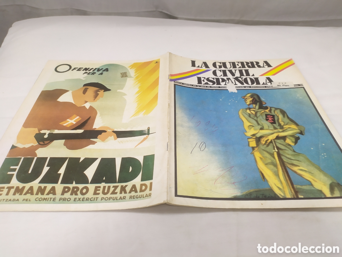 Militaria: La guerra civil espa&ntilde;ola, n&uacute;mero 52. Hugh Thomas, Ediciones Urbion, 1980