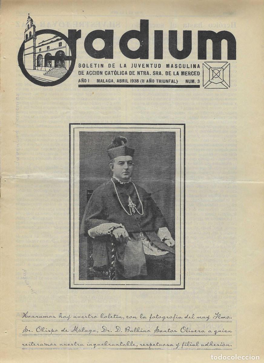 Militaria: MALAGA, -ORADIUM- BOLETIN.- J.A.C. MASCULINA,A&Ntilde;O I, N&ordm; 3, A&Ntilde;O 1938, 8 PAG.COMPLETO- VER FOTOS