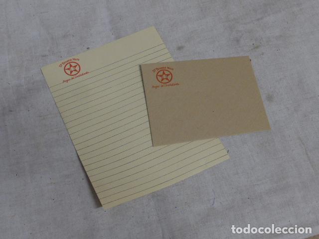 Militaria: Antigua carta y sobre republicana de la 57 Brigada Mixta. Hogar del Combatiente. Guerra civil.