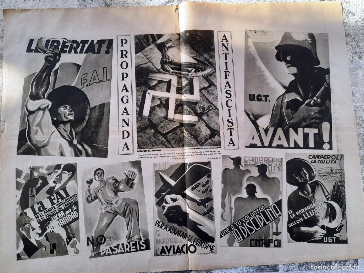 Military Antiques: 1936 23, 24, 25, 27, 28 /10 LA VANGUARDIA (cubiertas) Propaganda Antifascista FOTOS GUERRA CIVIL