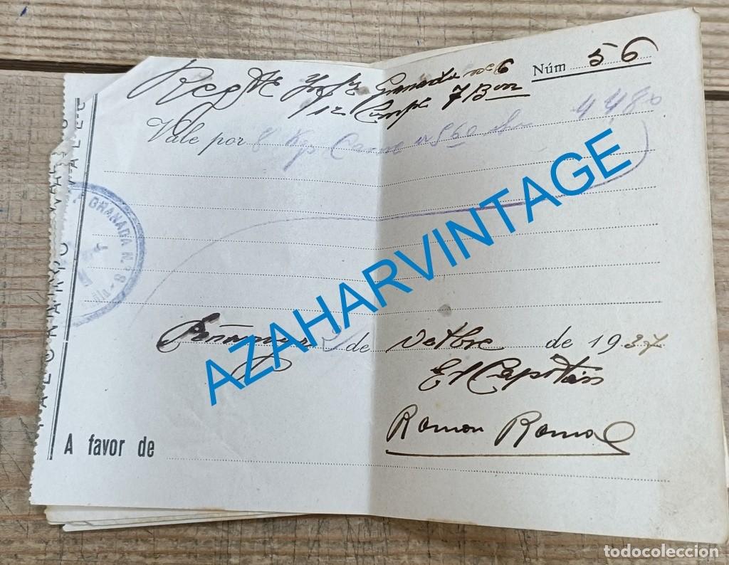 Militaria: GUERRA CIVIL : VALE POR KILOS DE CARNE . REG. INF. GRANADA N&ordm; 6 . PE&Ntilde;ARROYA ( CORDOBA ),1937