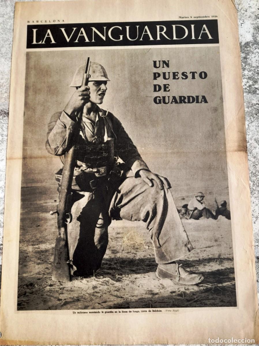 Military Antiques: 1936 3,4,5,6,8/9 LA VANGUARDIA (CUBIERTAS) EN EL FRENTE DE C&Oacute;RDOBA ETC. GUERRA CIVIL