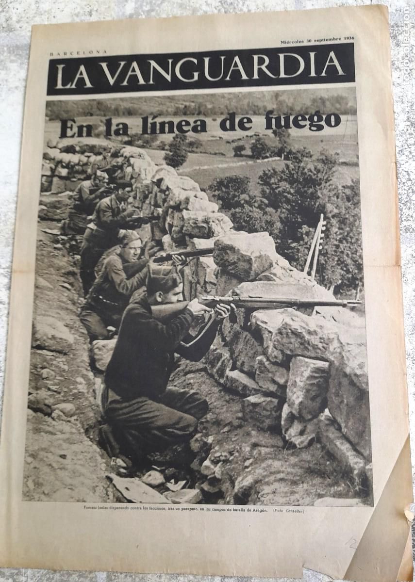 Militaria: 1936 29,30/9 1,2,3/10 HUESCA EN LLAMAS / EN LA LINEA DE FUEGO ETC. GUERRA CIVIL