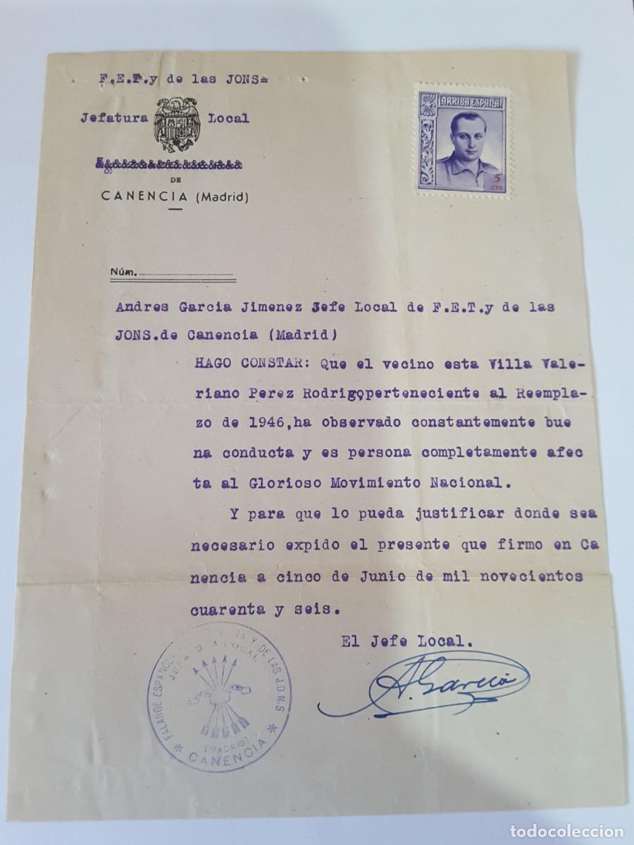 Militaria: Documento Falange - Foto 1