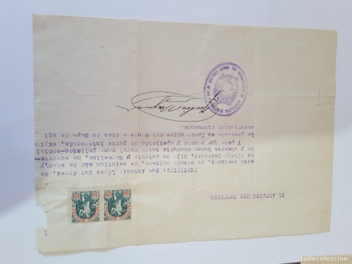 Militaria: Documento Falange - Foto 1