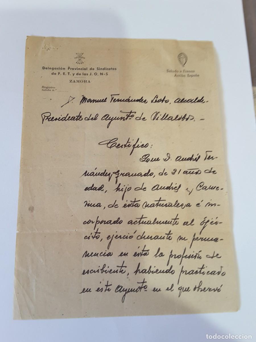 Militaria: Documento Falange