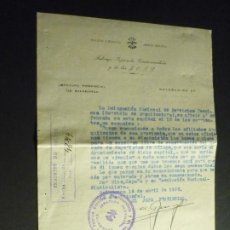 Militaria: SALAMANCA 1938 GUERRA CIVIL CONTRUCCION MERCADO MALAGA ARQUITECTO FALANGE GUILLERMO LINDEMANN. Lote 399889829