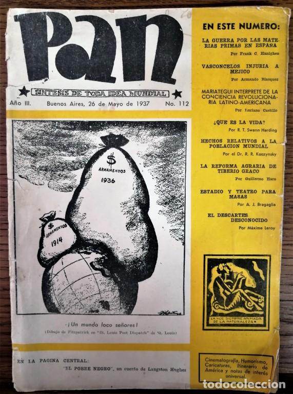 Military Antiques: Semanario argentino PAN, mayo 1937, con dos art&iacute;culos sobre la Guerra Civil espa&ntilde;ola - CLC