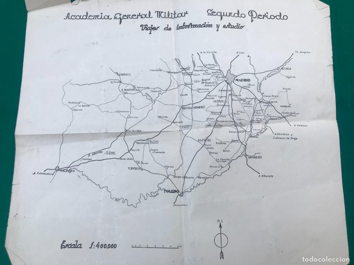 Militaria: M40-MAPA ACADEMIA GENERAL MILITAR DE LA ZONA Y SITUACION DE MADRID