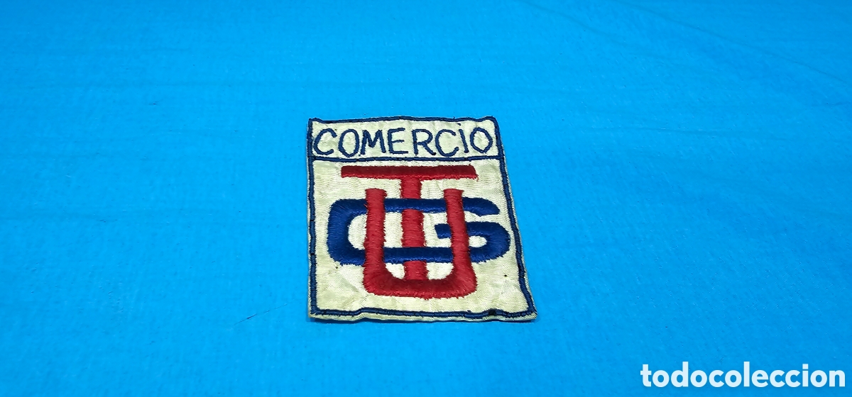 Militaria: MUY ANTIGUO PARCHE COMERCIO UGT , GUERRA CIVIL ESPA&Ntilde;OLA 1937