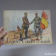 Militaria: ANTIGUO LIBRO ORIGINAL DE LA LEGION CONDOR SE DESPIDE, GUERRA CIVIL