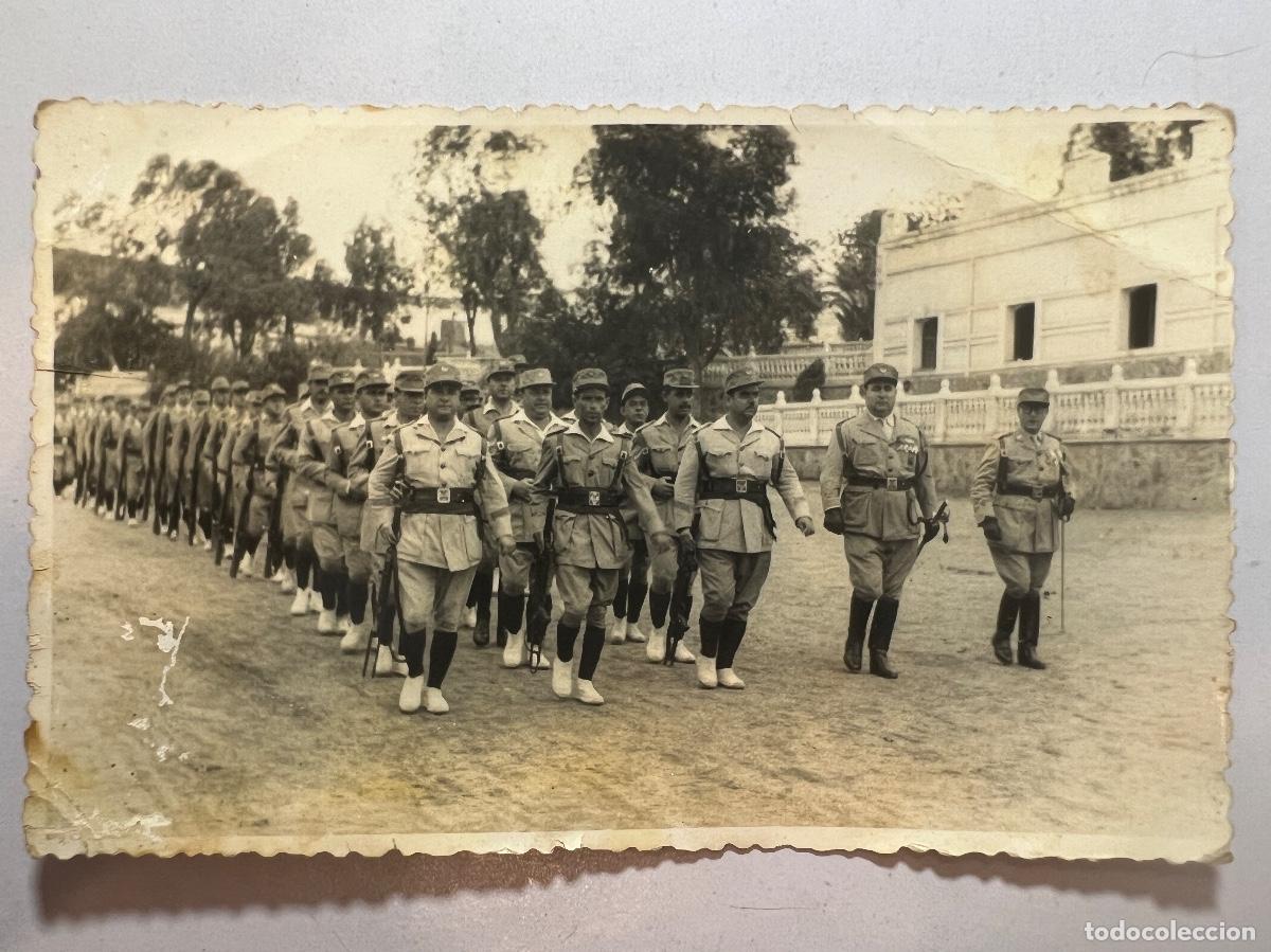 Military Antiques: POSTAL FOTOGRAFICA. SOLDADOS REGULARES MELILLA. FOTO GARCIA 1958