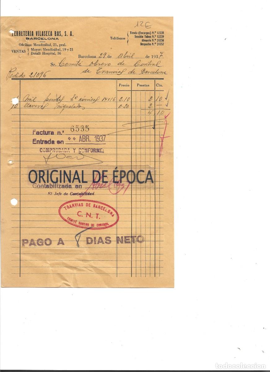 Military Antiques: (GC-230600)GUERRA CIVILCOMITE OBRERO DE CONTROL CNT TRANVIAS