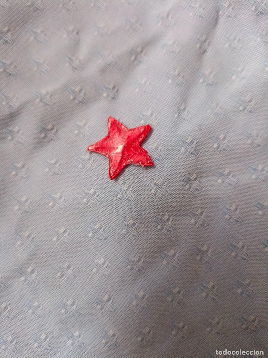 Militaria: Estrella roja de cinco puntas bordada - Foto 4