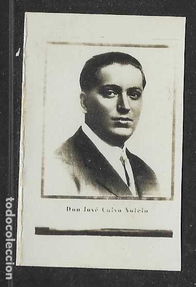 Militaria: FOTO DE JOSE CALVO SOTELO, FOTOGRAFO.- LISBOA.- SALAO-ARTE--MIDE: 6 X 4 C.M. VER FOTOS