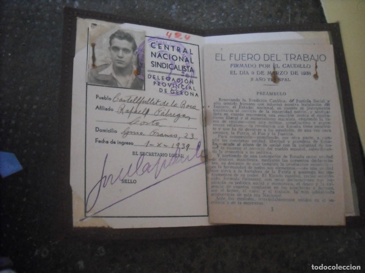 Militaria: Carnet sindicalista - Foto 1