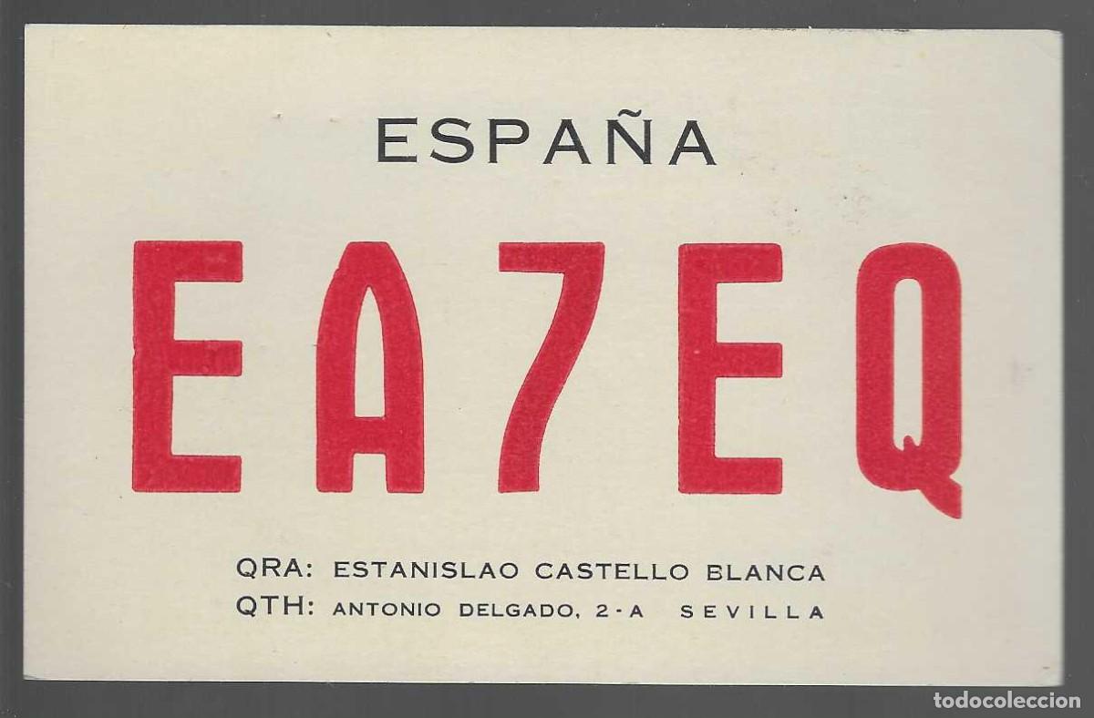 Militaria: ESPA&Ntilde;A.--TARJETA DE RADIO AFICIONADO,- PARTICULAR,- VER FOTOS