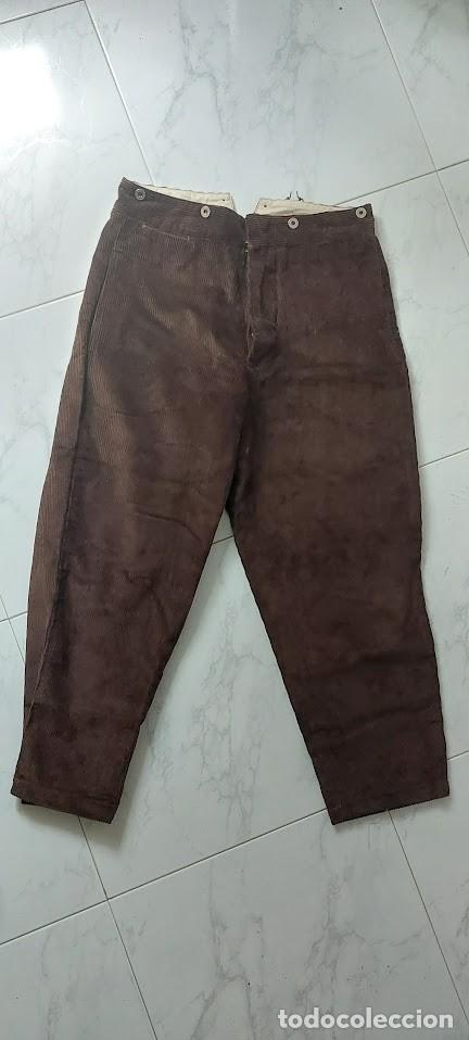 Militaria: Pantal&oacute;n de pana recreaci&oacute;n guerra civil