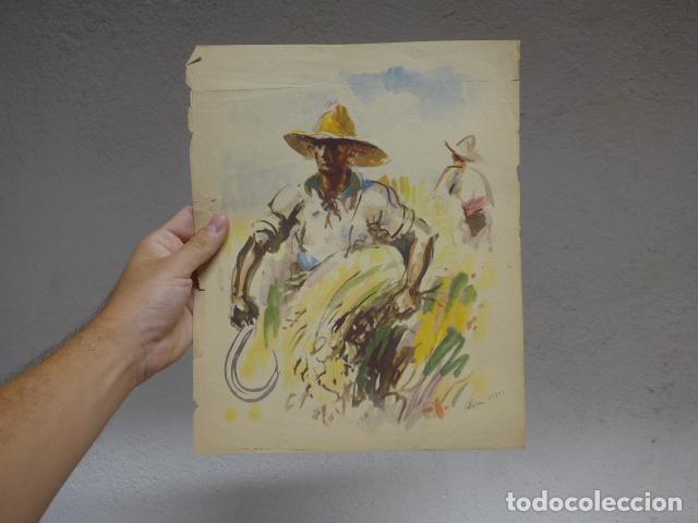 Militaria: Antiguo cartel republicano Original de guerra civil. Reverso sello trasero de Barcelona. 1936