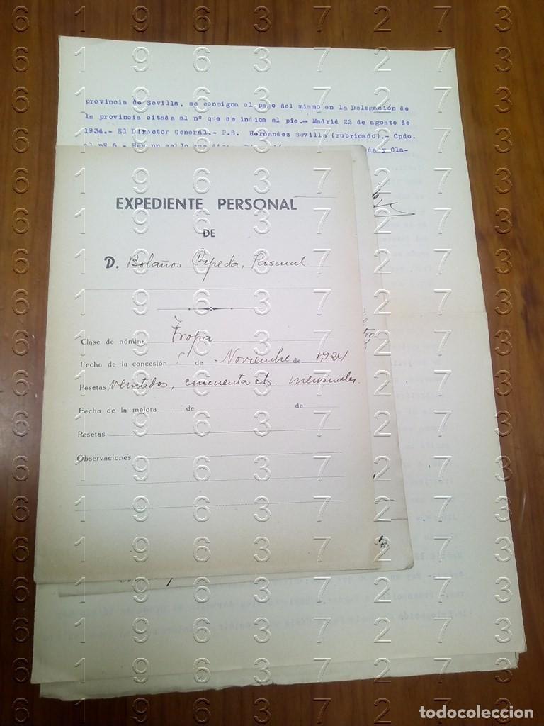 Militaria: 1924 LEGIONARIO PASCUAL BOLA&Ntilde;OS CEPEDA INUTIL 4 DOCUMENTOS L67