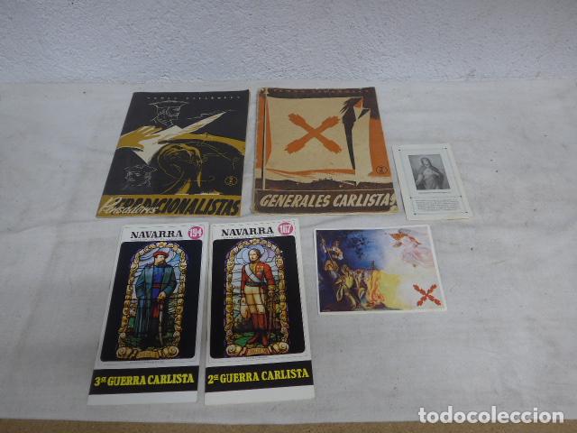 Military Antiques: Gran lote de documentacion carlista de Catalu&ntilde;a y Navarra. Recuerdo 1943, Navidad 1944.