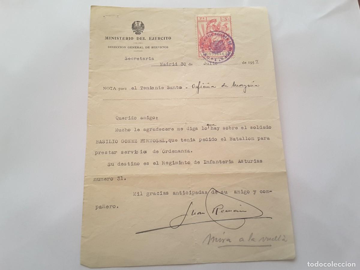 Militaria: Documento guerra civil Espa&ntilde;a