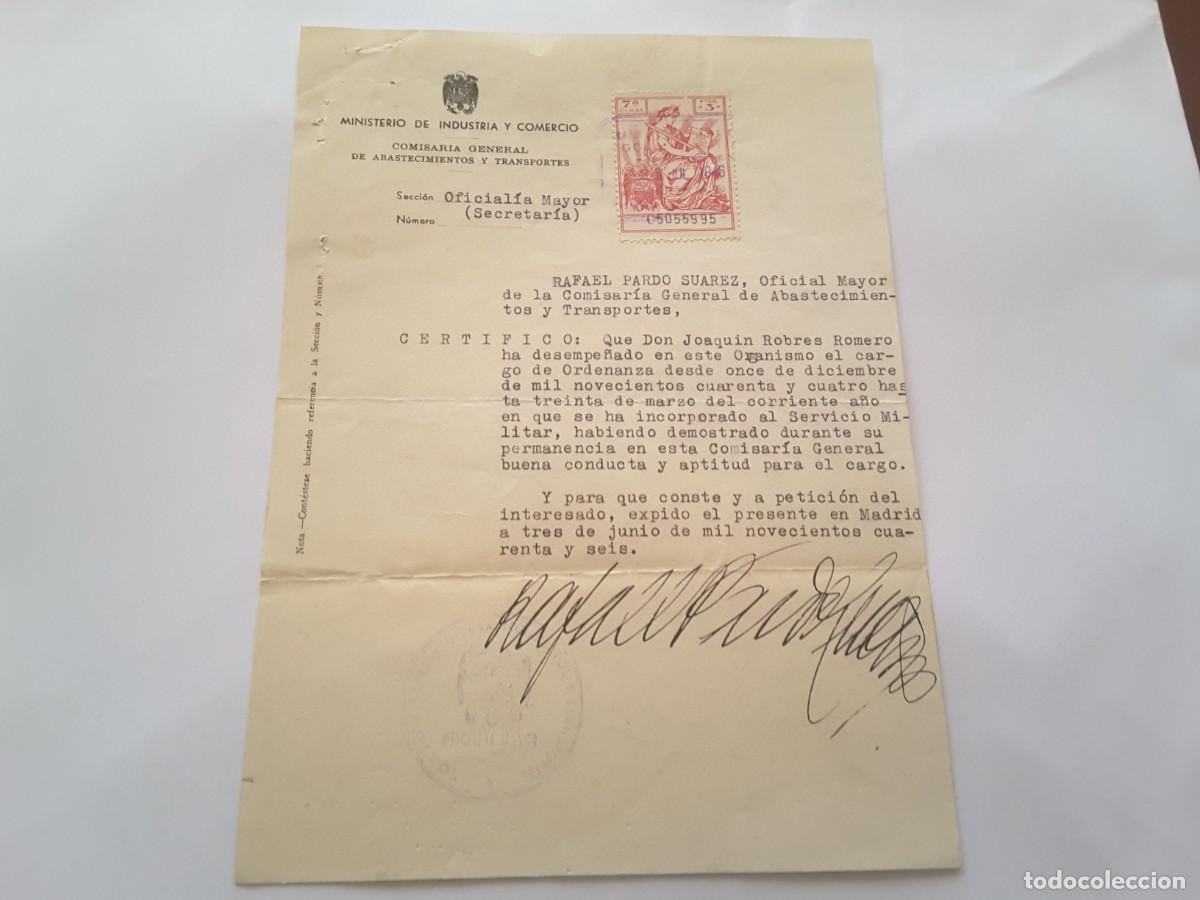 Militaria: Documento guerra civil Espa&ntilde;a