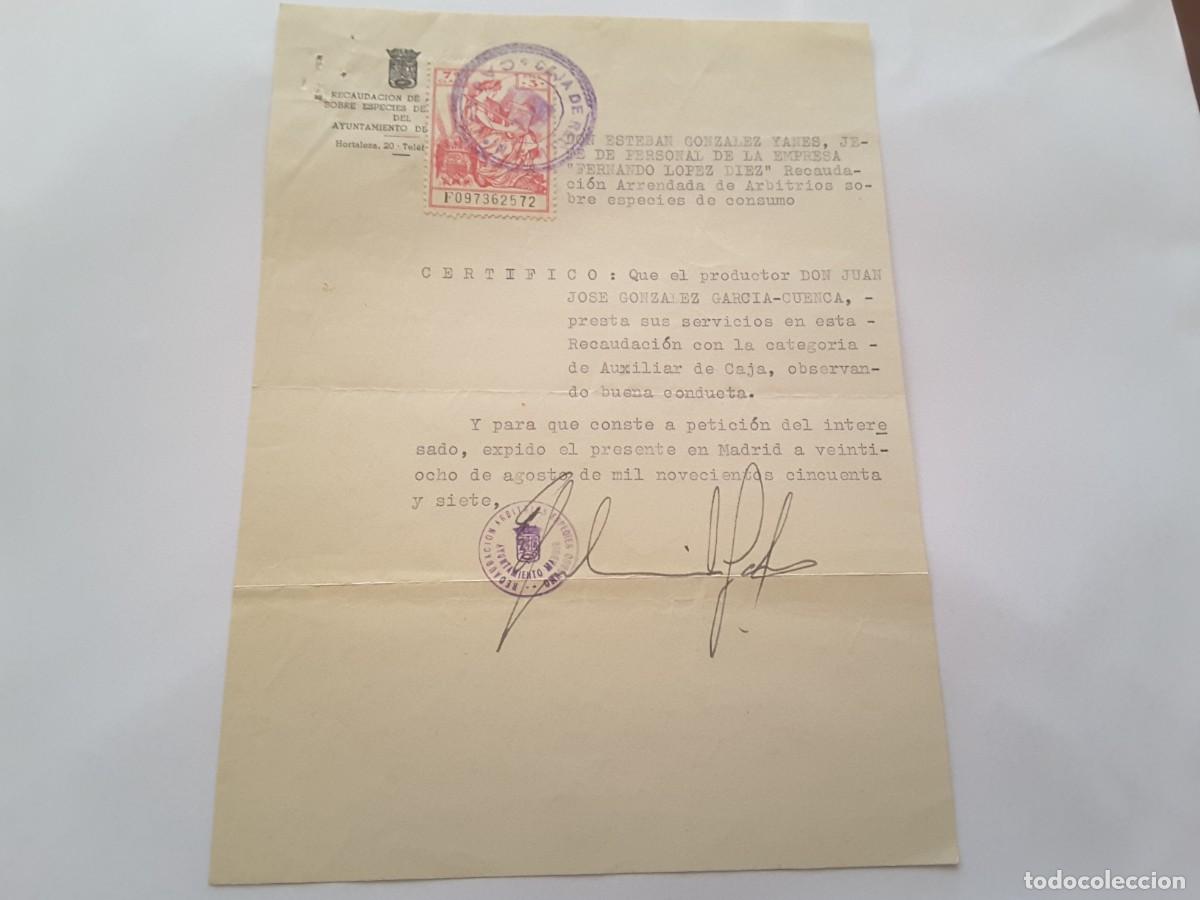 Militaria: Documento militar Espa&ntilde;a - Foto 1