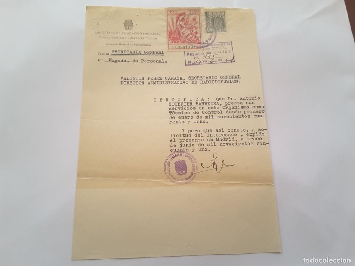 Militaria: Documento militar Espa&ntilde;a