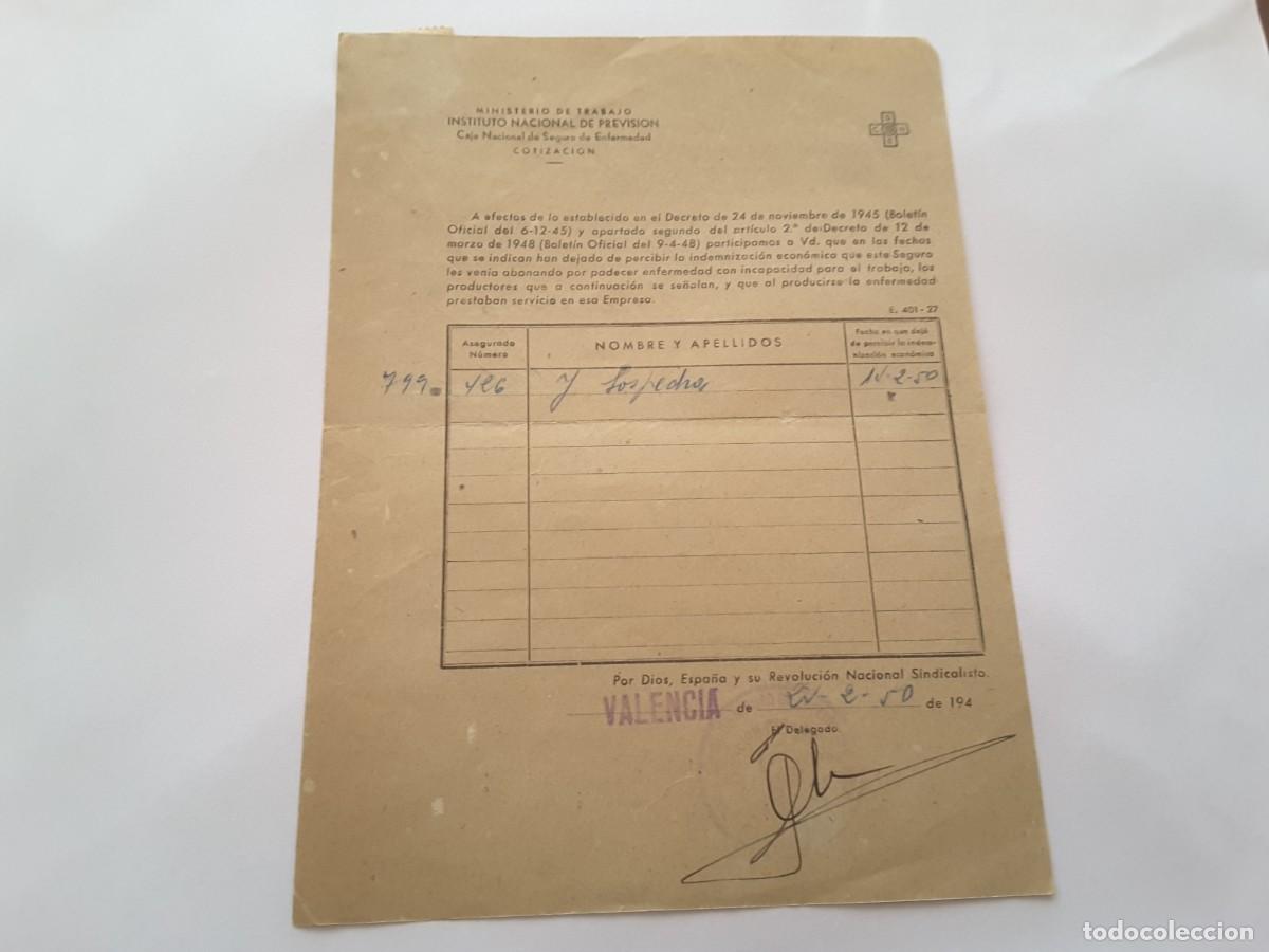 Militaria: Documento militar Espa&ntilde;a - Foto 2