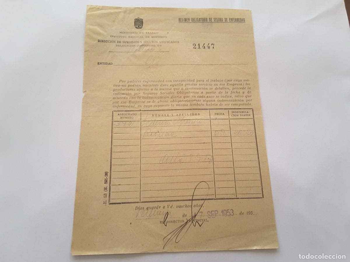 Militaria: Documento militar Espa&ntilde;a