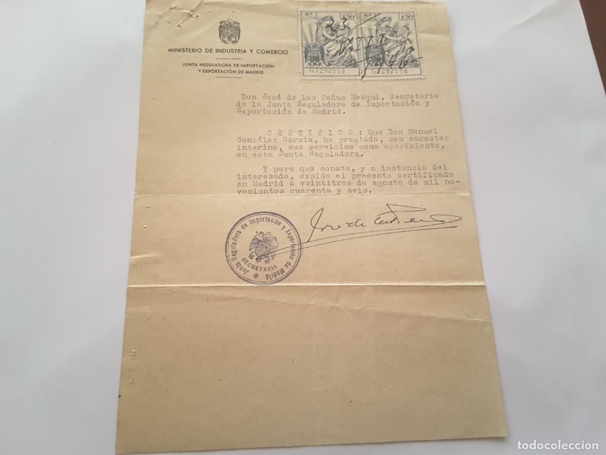 Militaria: Documento militar Espa&ntilde;a - Foto 1