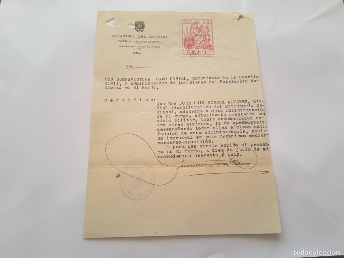 Militaria: Documento militar Espa&ntilde;a - Foto 1