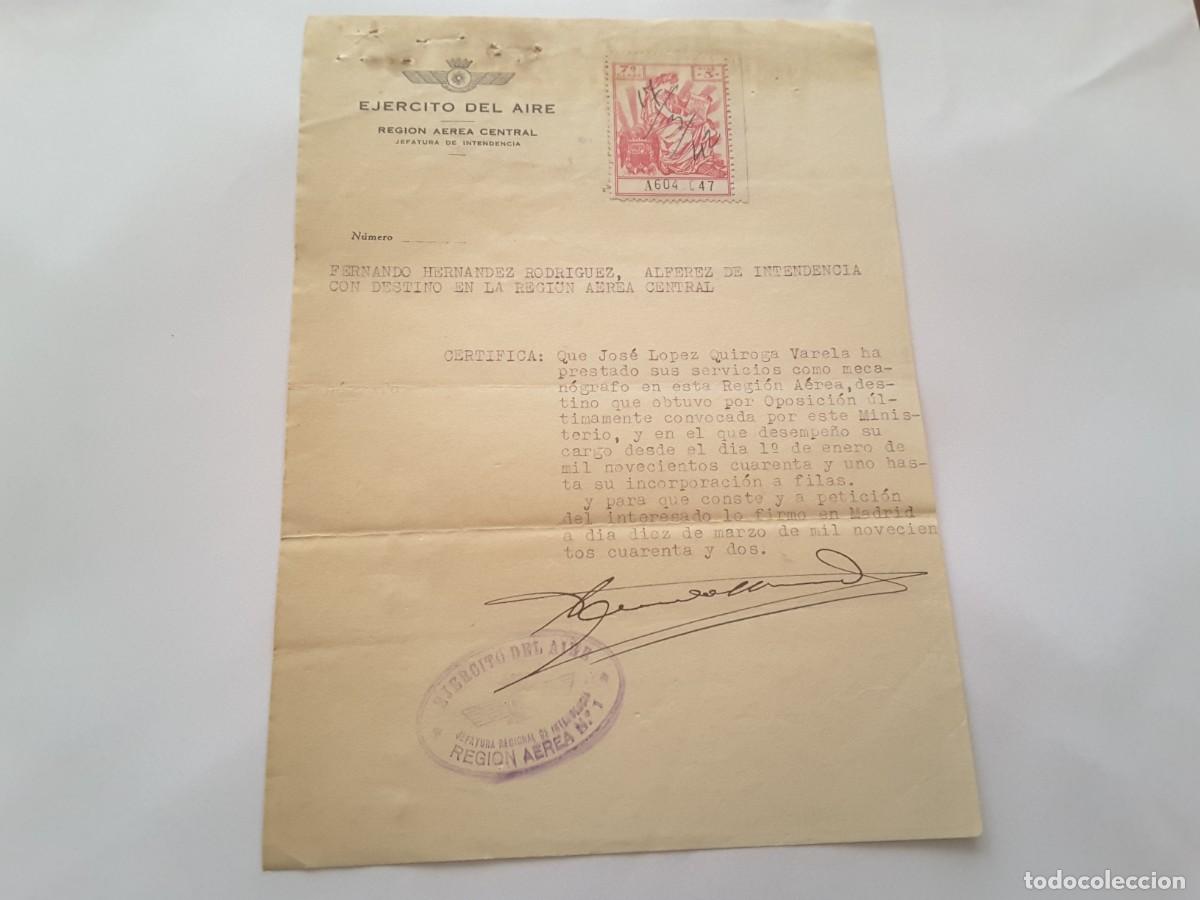 Militaria: Documento militar Espa&ntilde;a - Foto 1